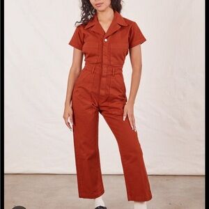 Short Sleeve Paprika Jumpsuit Big Bud Press
